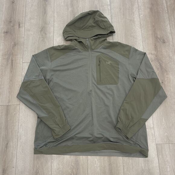 Arc'teryx Other - Arc'Teryx Konseal LS Pullover Hoodie sz XL Green SF